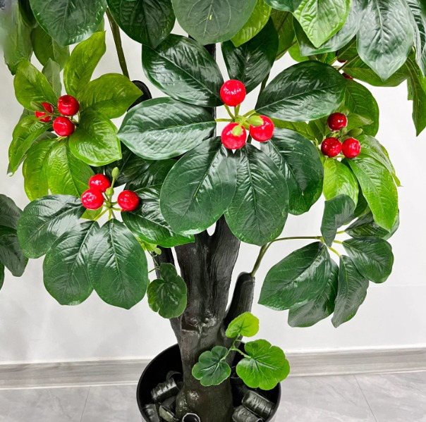 Copac Artificial, Pom Fructifer Cires cu Multe Cirese Rosii, 180 cm [2]