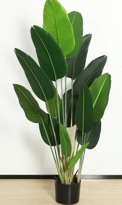 Copac artificial STRELITZIA, Fara Ghiveci Inclus, 180cm, Culoare Verde [1]
