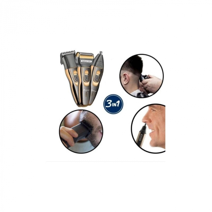Aparat de Tuns si Ras, Geemy, 3 in1 Multishaver, Corded/Cordless [2]