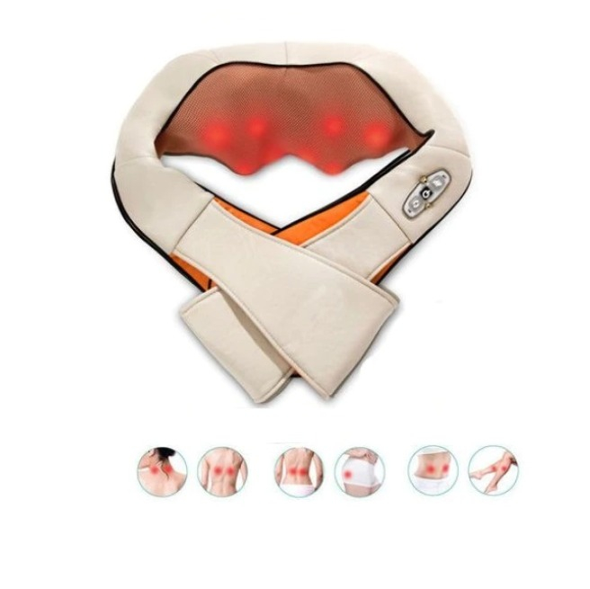 Aparat pentru Masaj Cervical,Infrarosu cu Miscare Circulara, Culoare Maro [3]