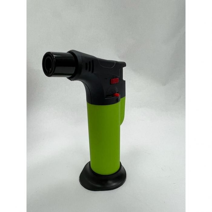 Arzator de Flambat pentru Bucatarie si Cofetarie cu Gaz, Flacara Ajustabila, Protectie pentru Copii - Verde [3]