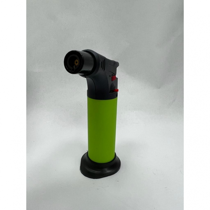 Arzator de Flambat pentru Bucatarie si Cofetarie cu Gaz, Flacara Ajustabila, Protectie pentru Copii - Verde [2]