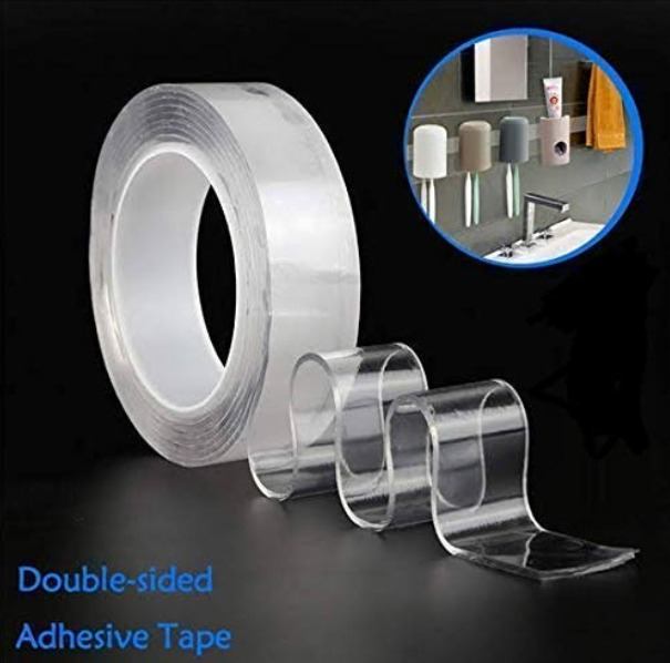 Banda dubla adeziva, Acril/Gel, Detasabila, Termorezistenta, 3m, Transparent [2]