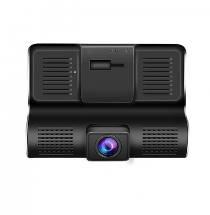 Camera de bord (dubla) DVR 1920 x 1080, 25FPS Full HD 4 inch, senzor G, vedere nocturna, unghi de filmare 170 °, 3 lentile [5]