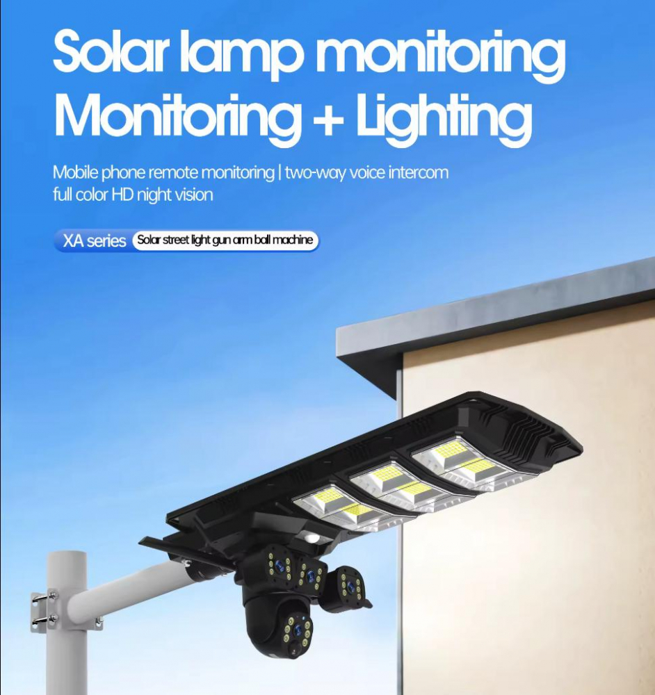 Cameră supraveghere solara 12MP cu lampa solară integrată, 450W, rezoluție UltraHD, IP65, rotativă 360°: [2]
