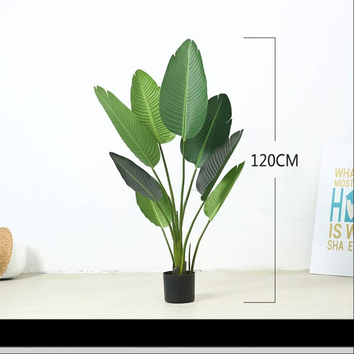 Copac artificial STRELITZIA, Fara Ghiveci Inclus, 160cm, Culoare Verde [2]
