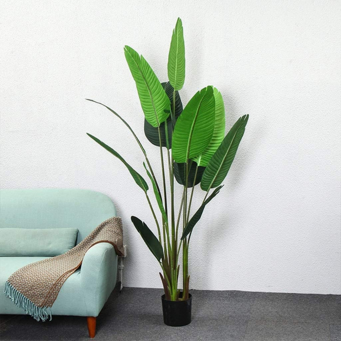 Copac artificial STRELITZIA, Fara Ghiveci Inclus, 160cm, Culoare Verde [1]
