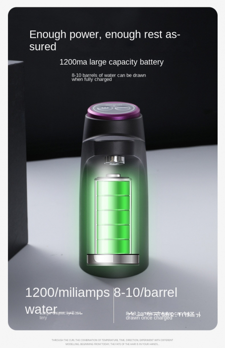 Dispenser Electric pentru Apa , Incarcare USB, Dozare 600ml, Alb [4]