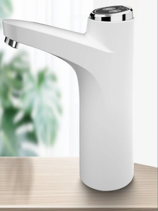 Dispenser Electric pentru Apa , Incarcare USB, Dozare 600ml, Alb [1]