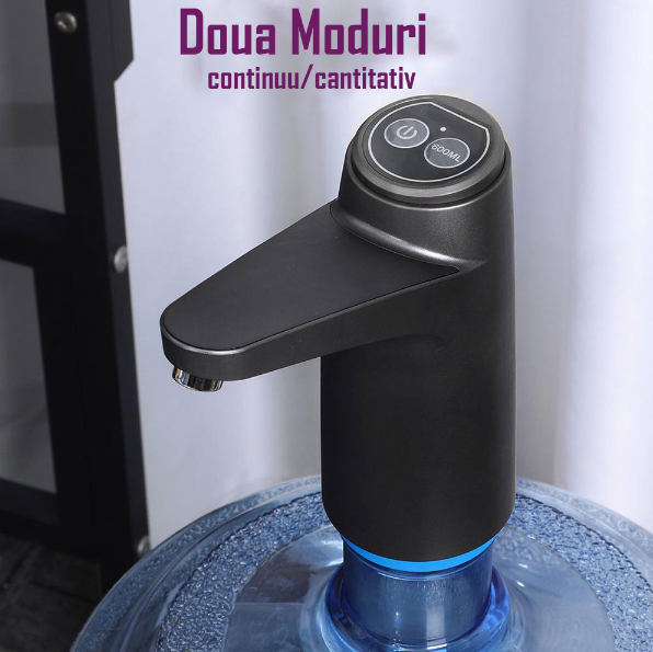 Dispenser Electric pentru Apa , Incarcare USB, Dozare 600ml, Negru [1]