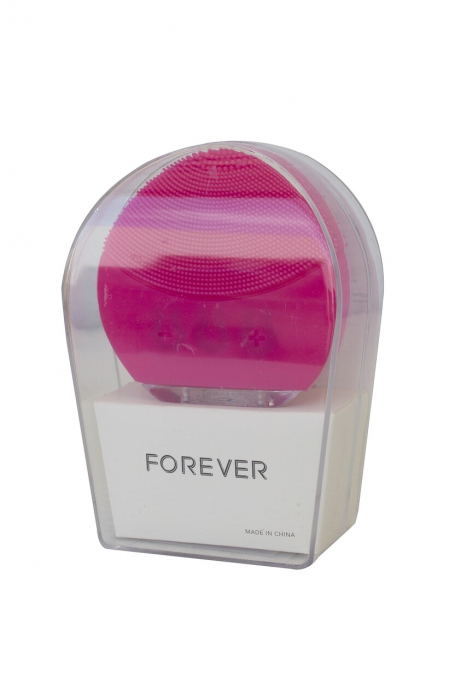 Dispozitiv de Curatare Faciala Waterproof tip Foreo Luna pentru Demachiere, Masaj si Lifting Ten, 8 x 7,5 x 2,5cm, Fucsia [2]