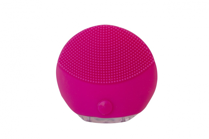 Dispozitiv de Curatare Faciala Waterproof tip Foreo Luna pentru Demachiere, Masaj si Lifting Ten, 8 x 7,5 x 2,5cm, Fucsia [3]