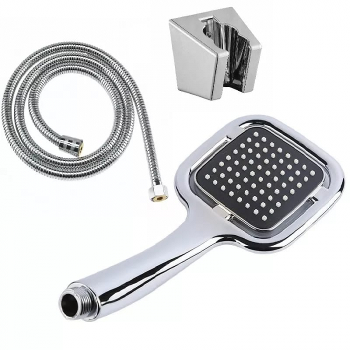 Dus cu 1 Functie, Suport, Furtun Flexibil, Model Cromat [1]