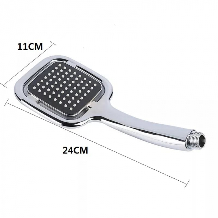 Dus cu 1 Functie, Suport, Furtun Flexibil, Model Cromat [2]