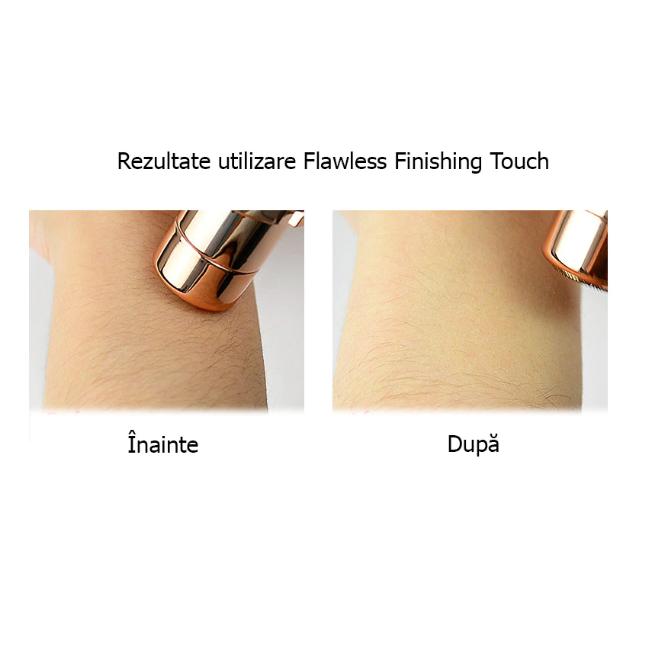 Epilator Facial cu Baterie , Aparat Portabil pentru Indepartarea Parului Facial cu LED - Roz Auriu/ Rose Gold [6]