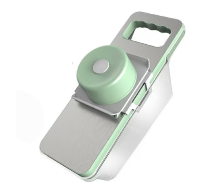 Feliator Manual Tip Mandolina cu Recipient, 6 in 1, gri [1]