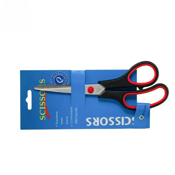 Foarfeca pentru Croitorie , din Otel Inoxidabil, 16x6.5 cm, Lama 8 cm, Negru/Rosu, 7 Inch [1]