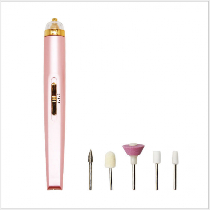 Freza, Pila Unghii Electrica, Incarcare USB, Roz [2]