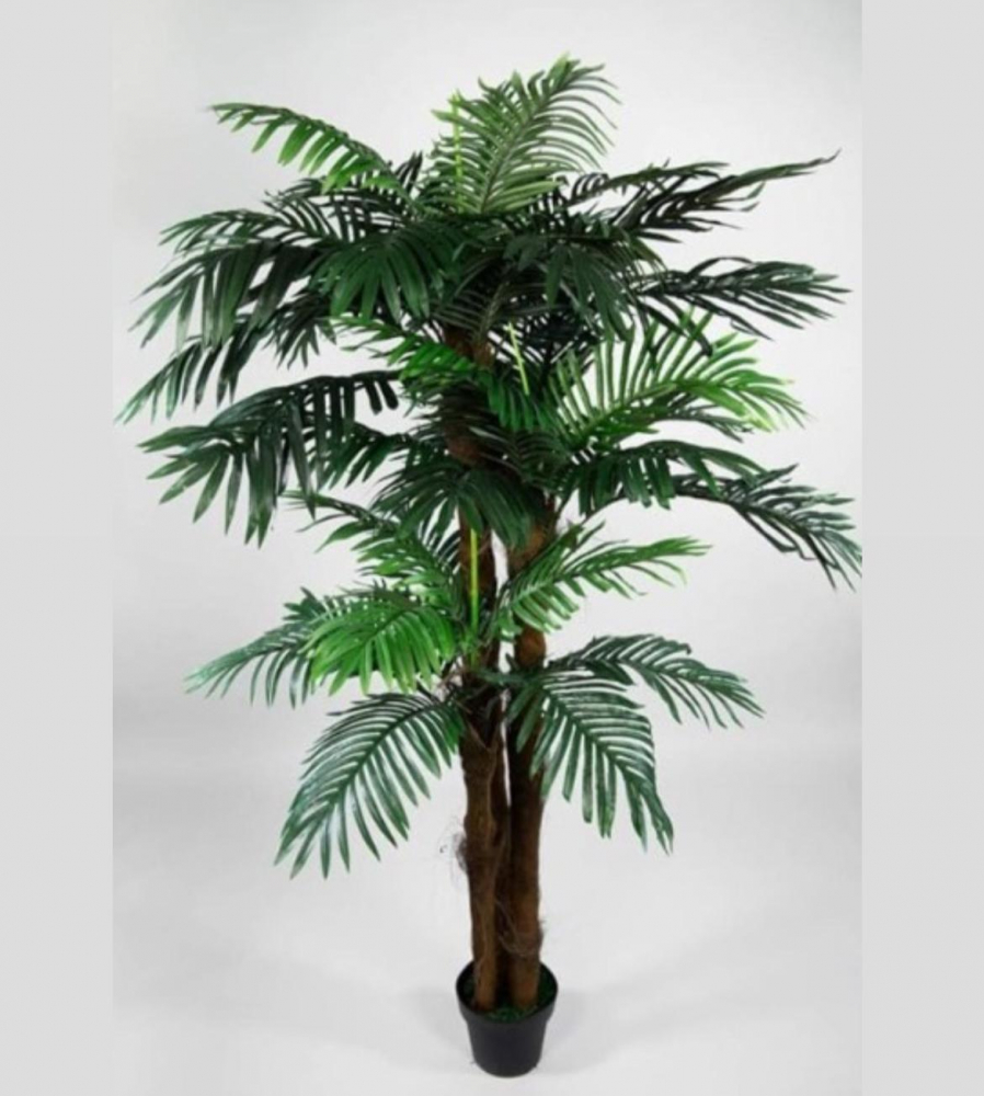 Gard Paravan cu Frunze Artificiale, 300cm x 100 cm + Planta artificială palmier 180 cm [3]