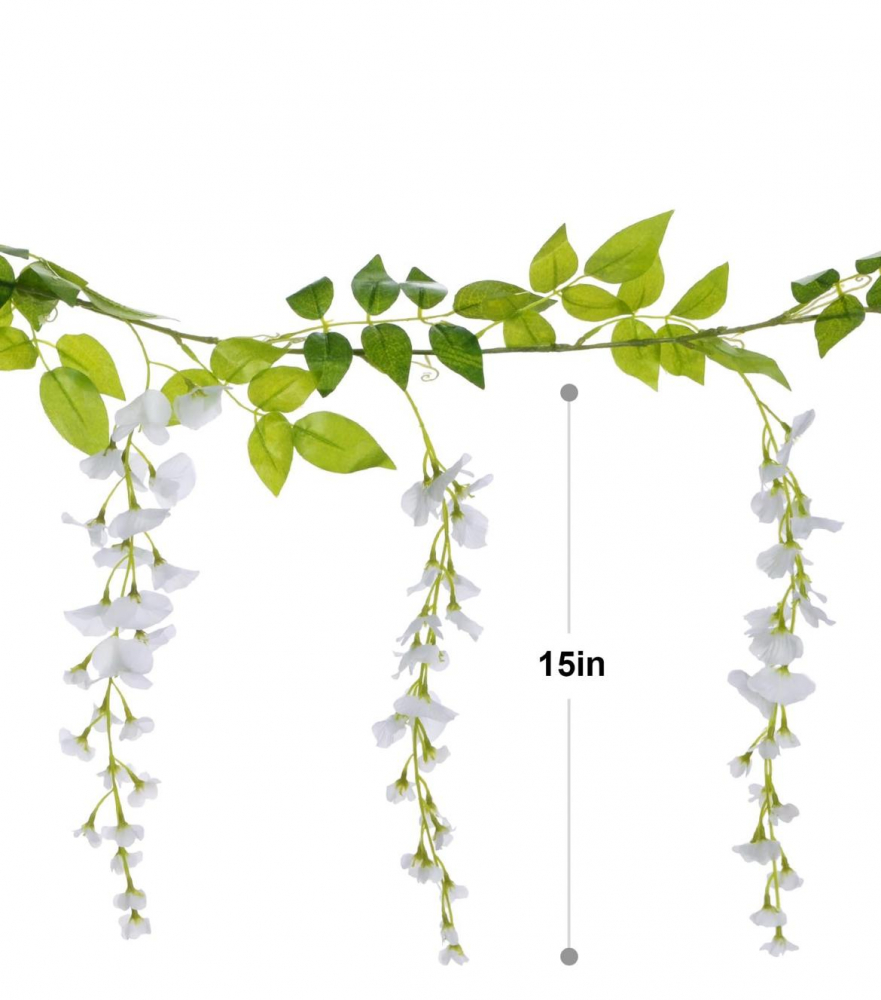 Ghirlanda Artificiala Flori Curgatoare 175 cm, Decor Plastic pentru Interior și Exterior [2]