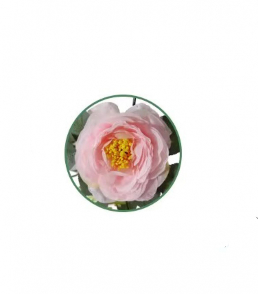 Ghirlanda Flori Artificiale Alb-Roz 175 cm, Decor Plastic pentru Interior și Exterior [3]