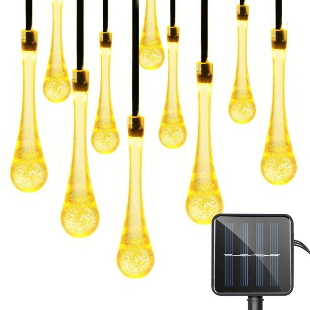 Instalatie cu Incarcare Solara, 10 LED-uri, Impermeabila, 8 Moduri, Lumina Calda [1]