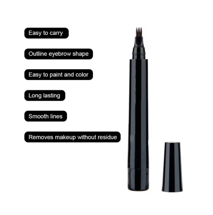 Kit Perie Fade si Creion, Contur pentru Barba si Mustata,Umplere Goluri, Black [4]