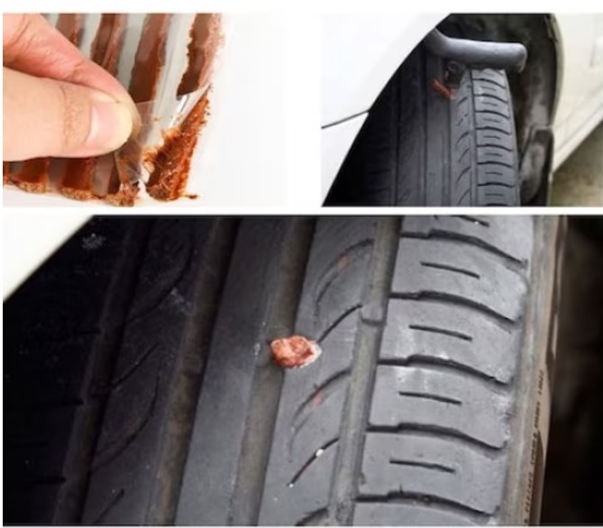 Kit vulcanizare auto la rece, depanare cu snur, adeziv cauciuc, reparare anvelope [3]