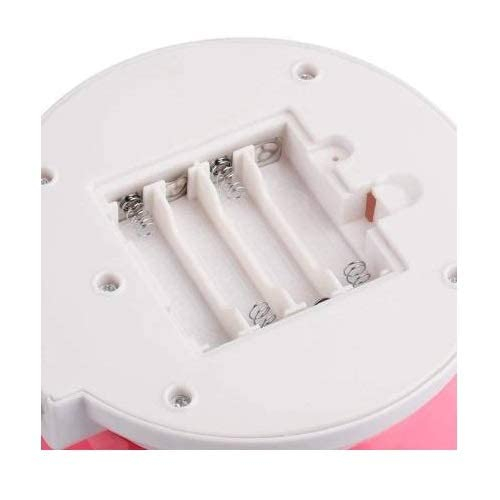 Lampa De Veghe Rotativa - Proiectie Stele si Luna, Pentru Copii, Baterii, Roz [4]