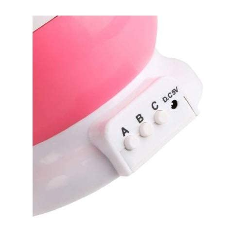 Lampa De Veghe Rotativa - Proiectie Stele si Luna, Pentru Copii, Baterii, Roz [5]