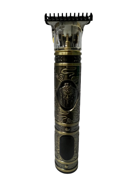 Masina Profesionala de Tuns Barba Si Contur Geemy, cu Afisaj Electronic - Incarcare USB, Lama Titan, Auriu [8]