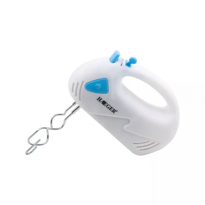 Mixer de Mana cu 4 Accesorii, Jubake , 7 viteze , Alb + Albastru [1]