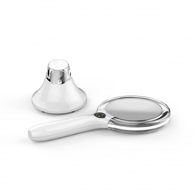 Oglinda Cosmetica cu 2 Tipuri de Lumina LED,Incarcare Wireless [10]