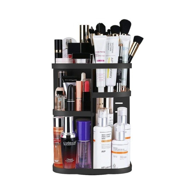 Organizator de Produse Cosmetice, Machiaj , Rotativ 360 de Grade, Negru [1]
