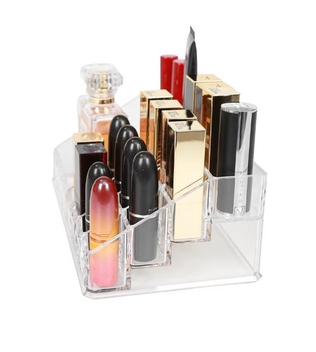 Organizator pentru Machiaje si Produse Cosmetice cu 16 Compartimente, Transparent [9]