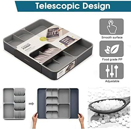 Organizator tacamuri extensibil pentru sertar multifunctional, reglabil si durabil, dimensiune max 56cm [3]