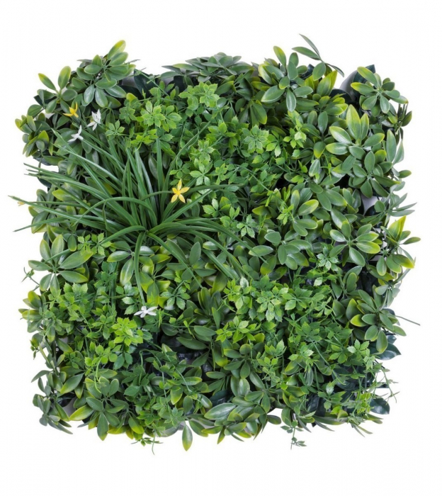 Perete Verde Artificial, Gradini Verticale din Plante Artificiale 50 x 50 cm [1]