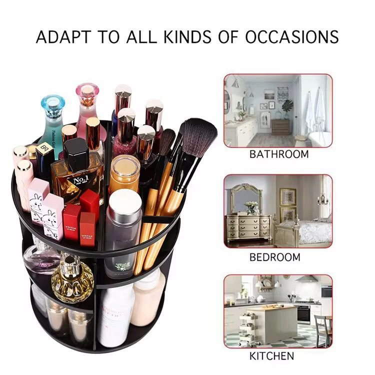 Perie electrica masaj pentru par + Organizator cosmetice multifunctional [3]
