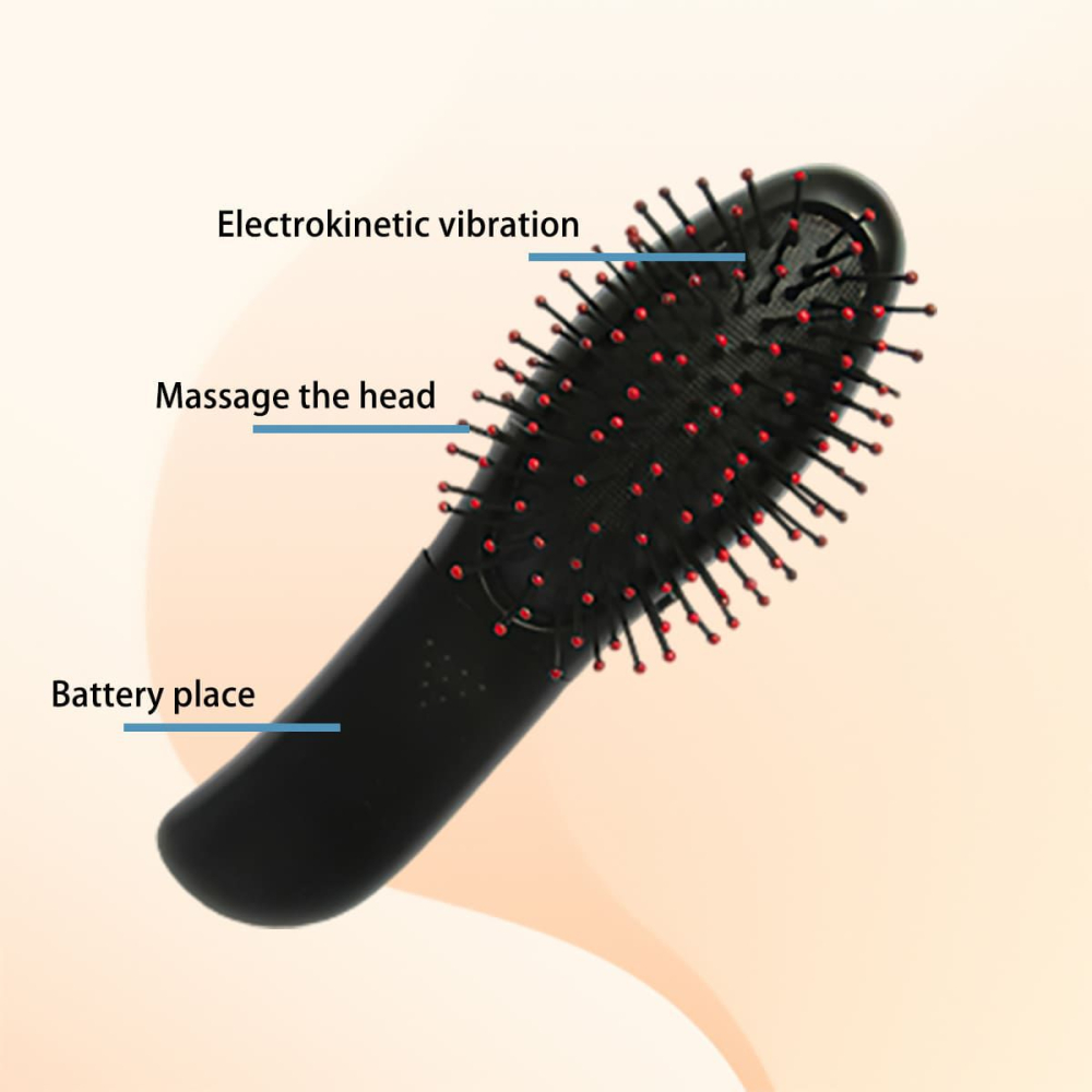 Perie electrica pentru masaj capilar si indreptare, alimentare cu baterii r6 [2]