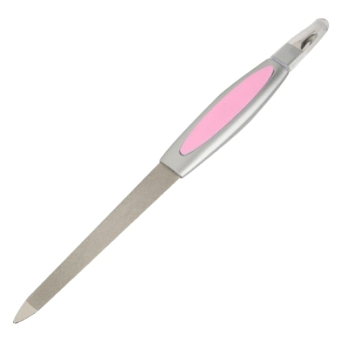 Pila 2 in 1 pentru Unghii cu Chiureta pentru Cuticule , Roz - Mov , 17 cm , 100/180 , Nail Hope [1]