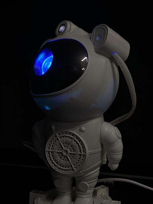 Proiector Laser Astronaut cu Joc de Lumini Aurora Boreala si Stele, Boxa, Sunete Albe, Functie Bluethood, Reglare 360, Timer, Setare Luminozitate, Viteza, Telecomanda [7]