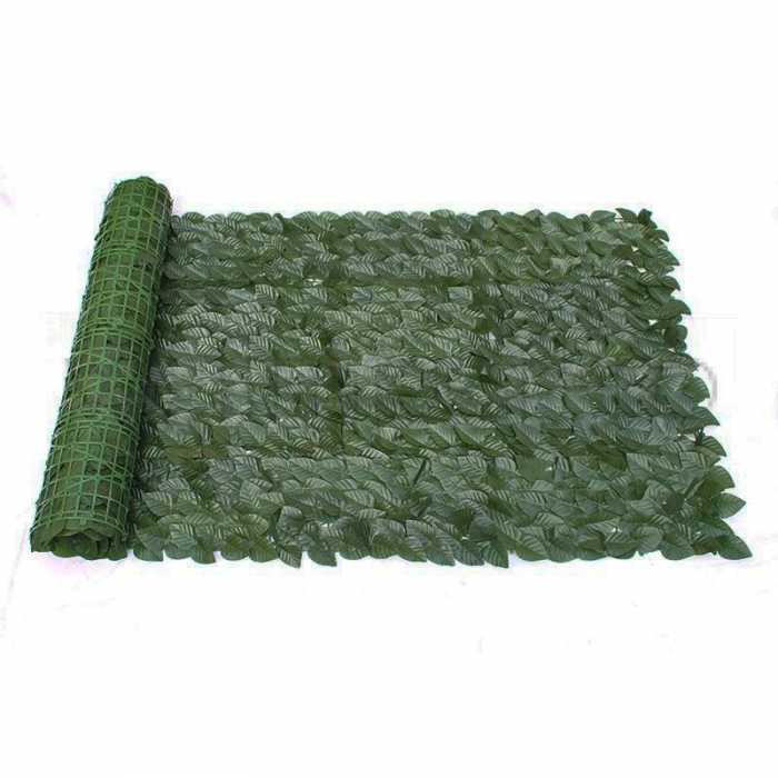 Rulou Artificial de Gard Viu din PE Anti-UV, 300x100 cm, Frunze Verde Inchis [3]