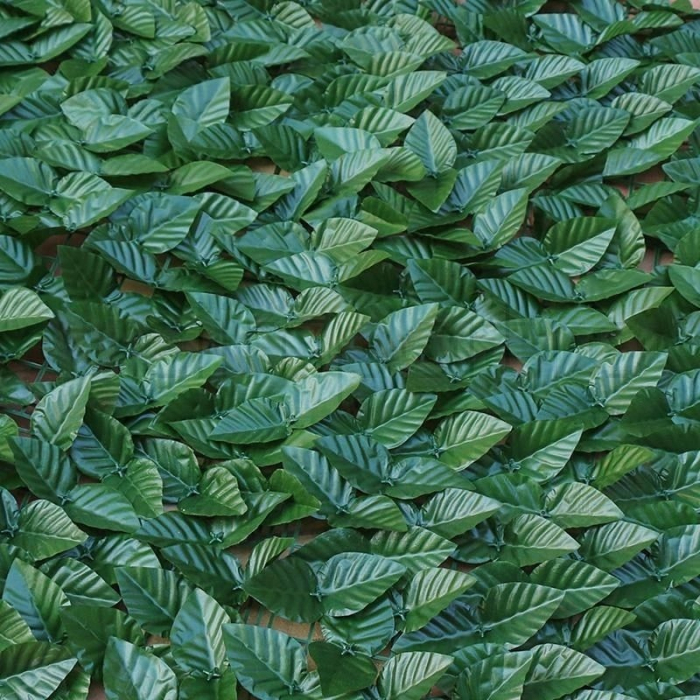 Rulou Artificial de Gard Viu din PE Anti-UV, 300x100 cm, Frunze Verde Inchis [4]