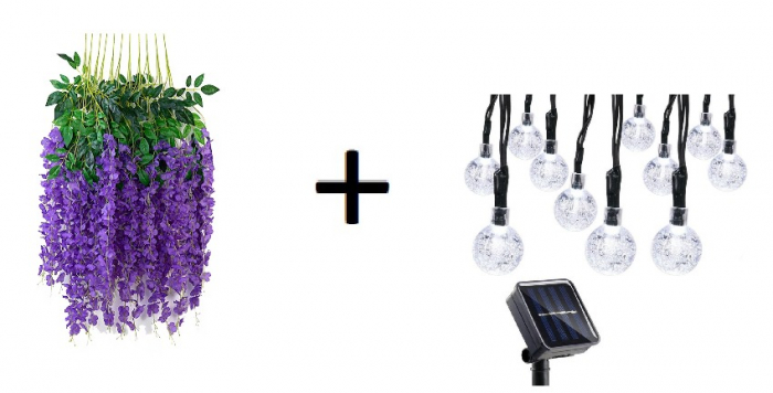 Set 12 Ghirlande Violet + Instalatie 10 Led [1]