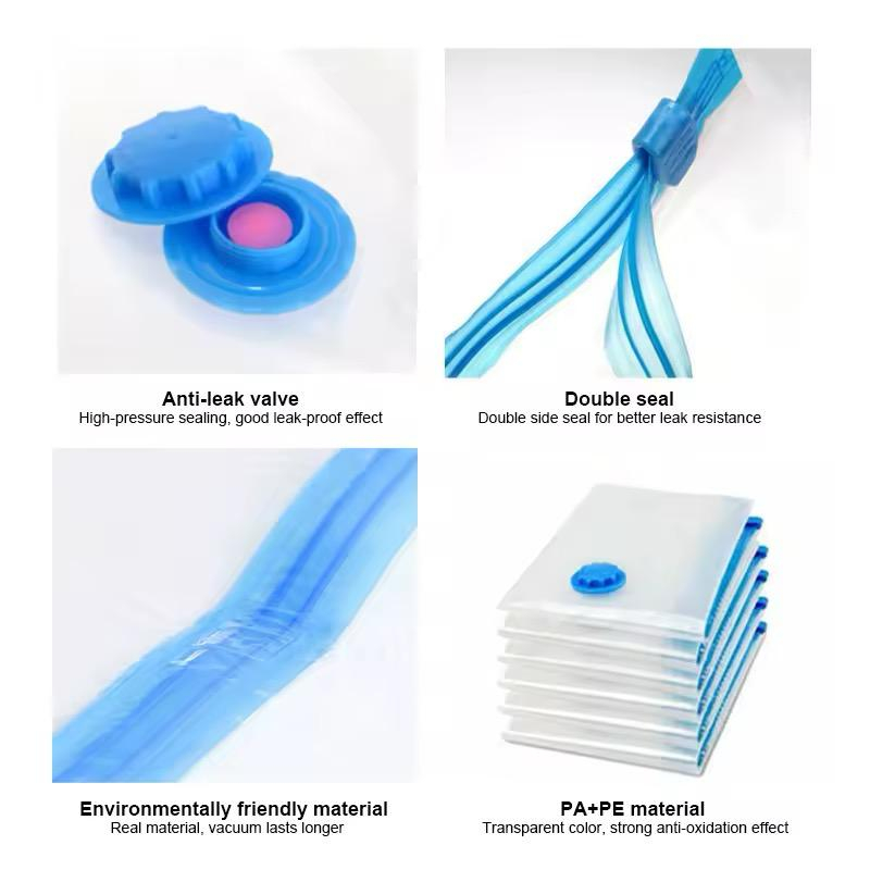 Set 12 saci de vidat reutilizabili, 4 Dimensiuni, economisește spațiu [3]
