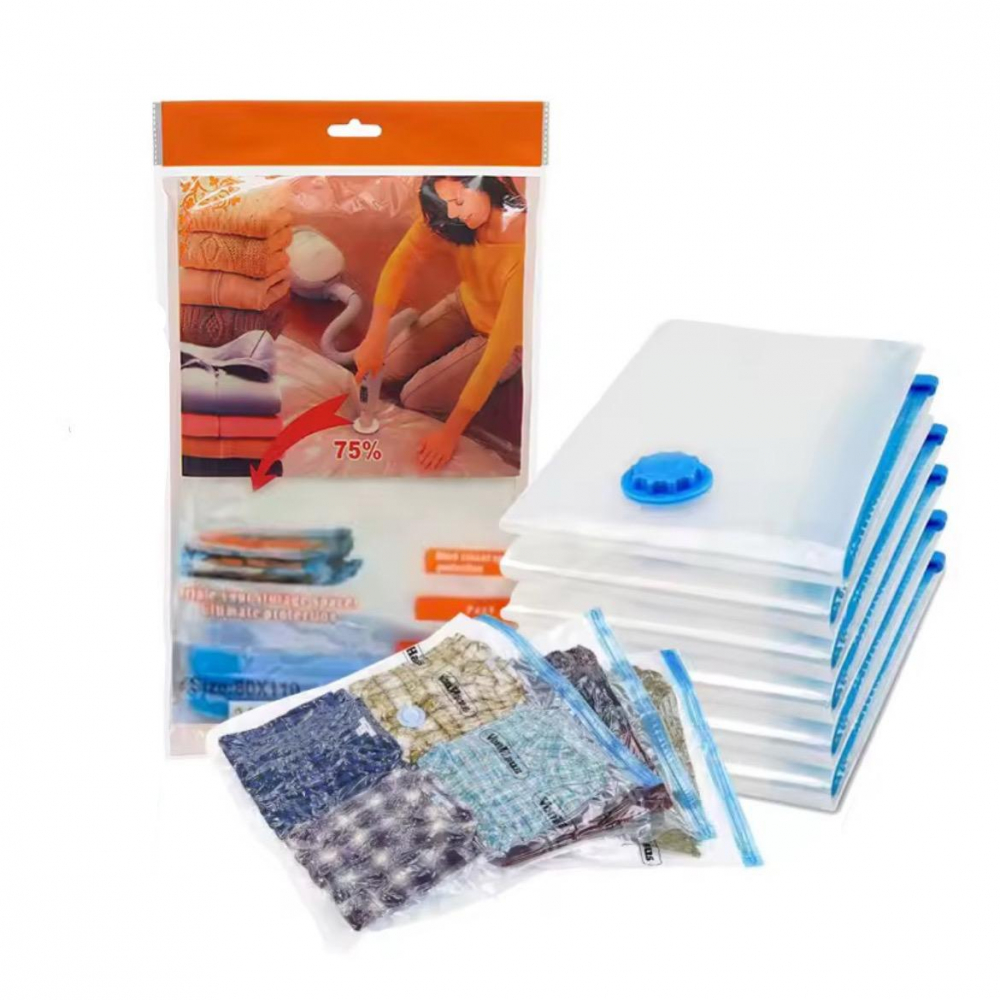 Set 12 saci de vidat reutilizabili, 4 Dimensiuni, economisește spațiu [1]