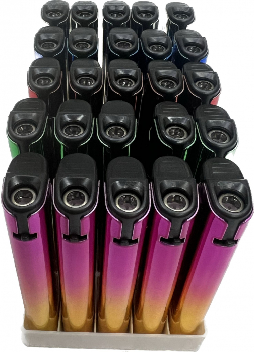 Set 20 de Brichete Anti-Vant, 4 Culori Degrade + Cadou 5 Bucati , Rainbow Lighter [2]