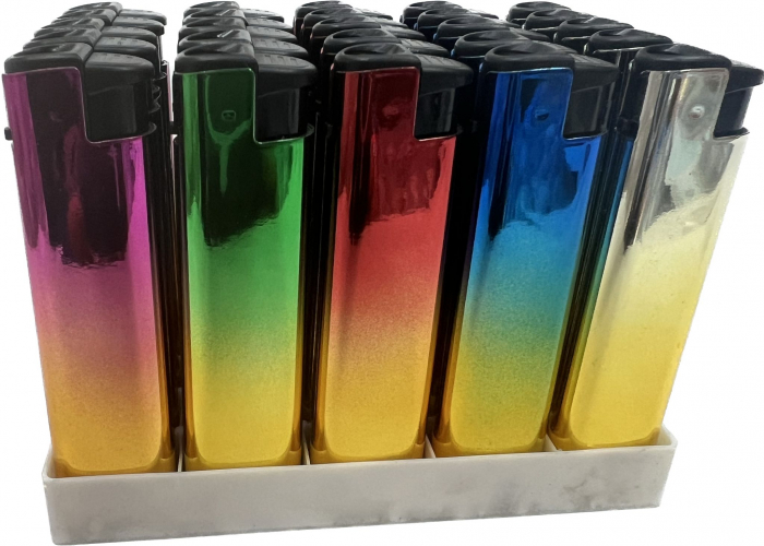 Set 20 de Brichete Anti-Vant, 4 Culori Degrade + Cadou 5 Bucati , Rainbow Lighter [3]
