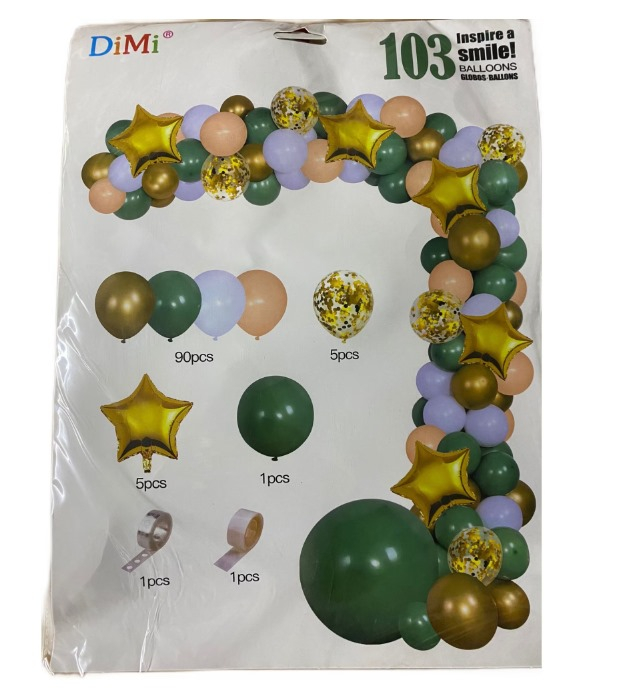 Set Baloane 103 buc RoveRim, Diferite Culori si Dimensiuni [1]