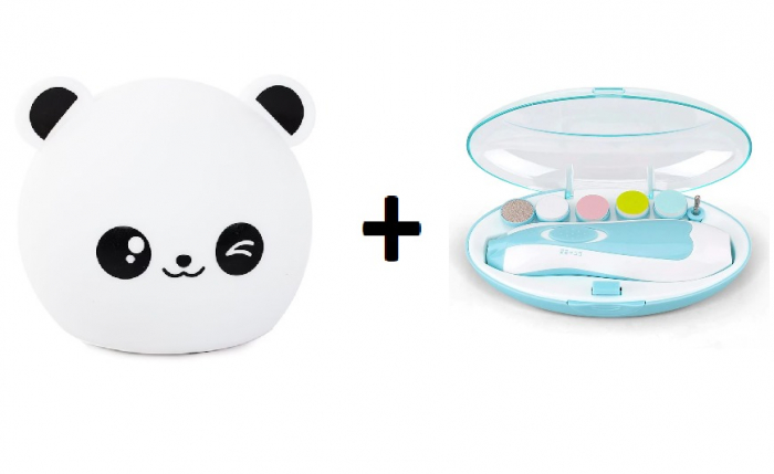 Set Lampa Panda + Pila Electrică pentru Unghii Bebeluși, Albastru [1]
